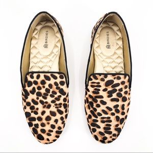 Birdies Starling Cheetah Calf Hair Flats Loafers